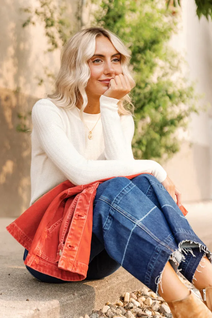 Veronica Beard Taylor Cropped Released Hem Jeans