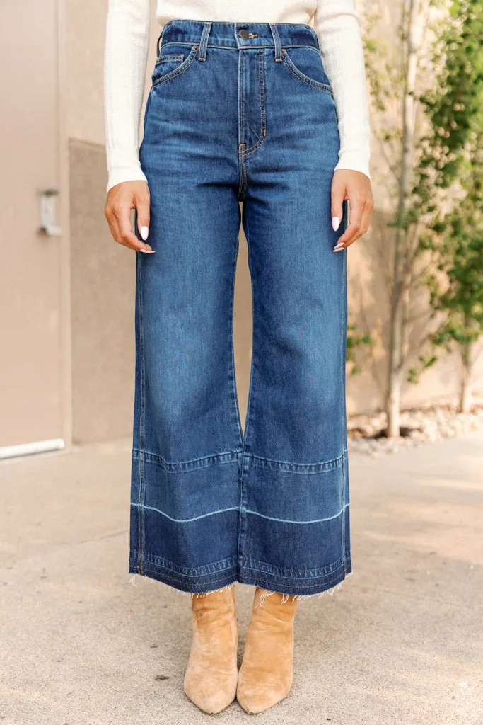 Veronica Beard Taylor Cropped Released Hem Jeans