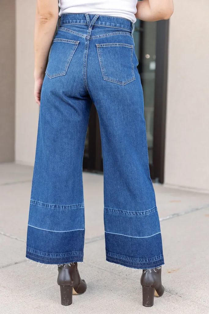 Veronica Beard Taylor Cropped Released Hem Jeans