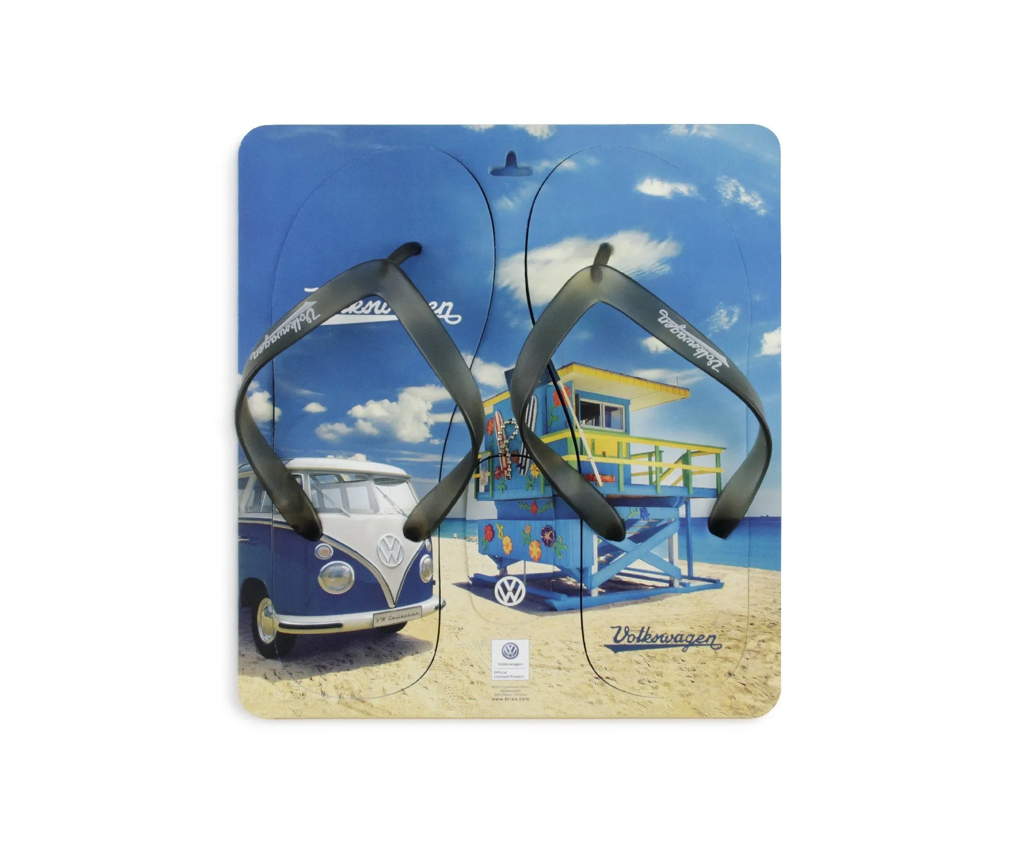 VW T1 Bus Beach Thongs / Sandals (EU 42/43) - Beachlife - Blue
